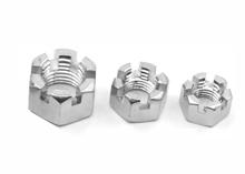  Slotted Hex Nuts
