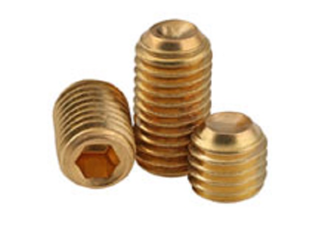 Copper hexagon socket set screws