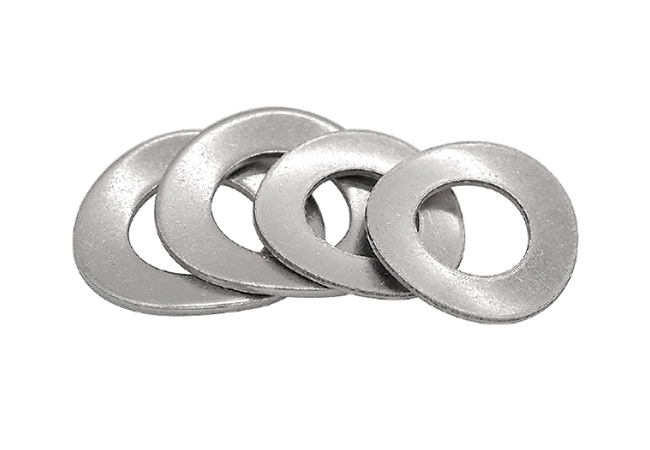 Curved spring washers 